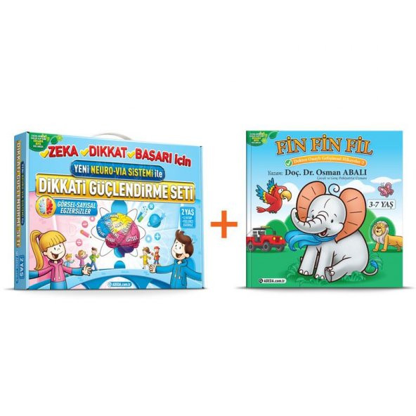Adeda Dikkati Güçlendirme Seti 2 Yaş + Fin Fin Fil ürün görseli 1