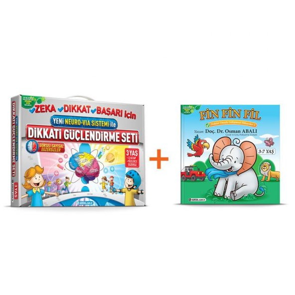 Adeda Dikkati Güçlendirme Seti 3 Yaş + Fin Fin Fil ürün görseli 1
