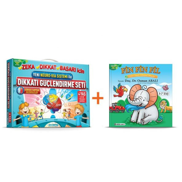 Adeda Dikkati Güçlendirme Seti 4 Yaş + Fin Fin Fil ürün görseli 1