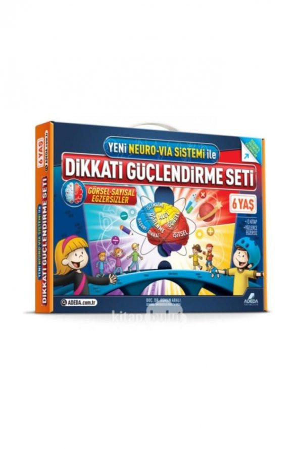 Dikkati Güçlendirme Seti  6 Yaş (3 Kitap) (Yeni Neuro-Via Sistemi ile) - Osman Abalı 117487 ürün görseli 1