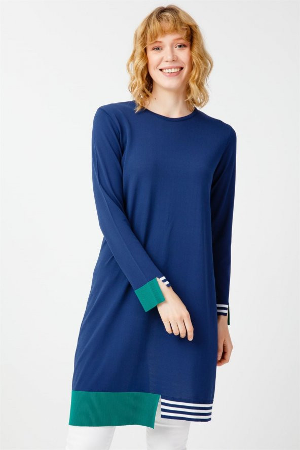 Çizgi Detaylı Rayon Tunik 20127.02 - Resim 3