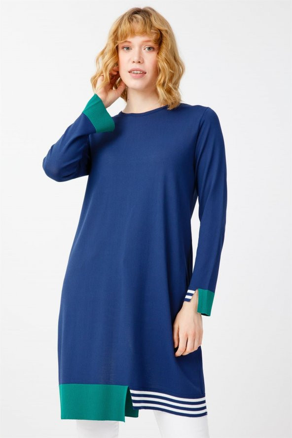 Çizgi Detaylı Rayon Tunik 20127.02 - Resim 4