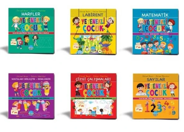 Yetenekli Çocuk Zihinsel Beceri ve Gelişim Etkinlikleri 6 Kitap ürün görseli 1