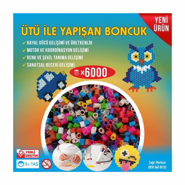 Nusrat Bilişim Ütü ile Yapışan Boncuk 5mm 6000li 13 Renk ürün görseli 1