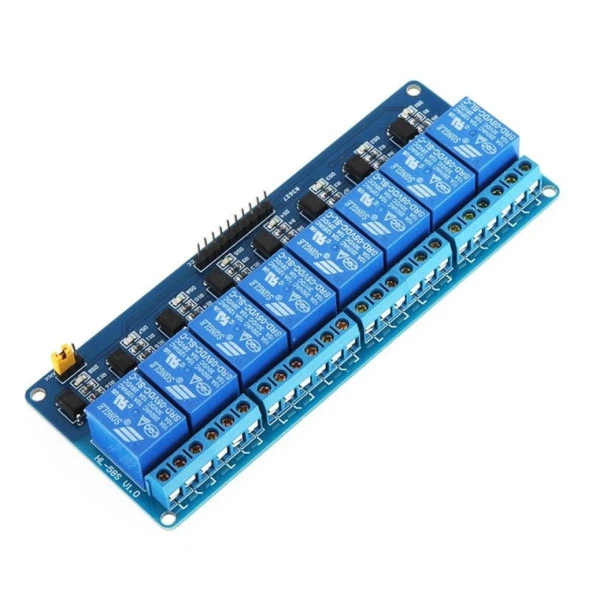 5V 8 Kanal Röle Kartı (Geliştirme Kartlarıyla Uyumlu) Arduino ürün görseli 1