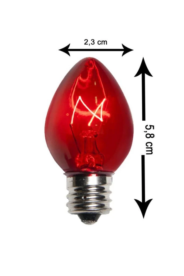Şahnet C7 10W Renkli Parfüm Ampul E14 (5 Adet) - Resim 4
