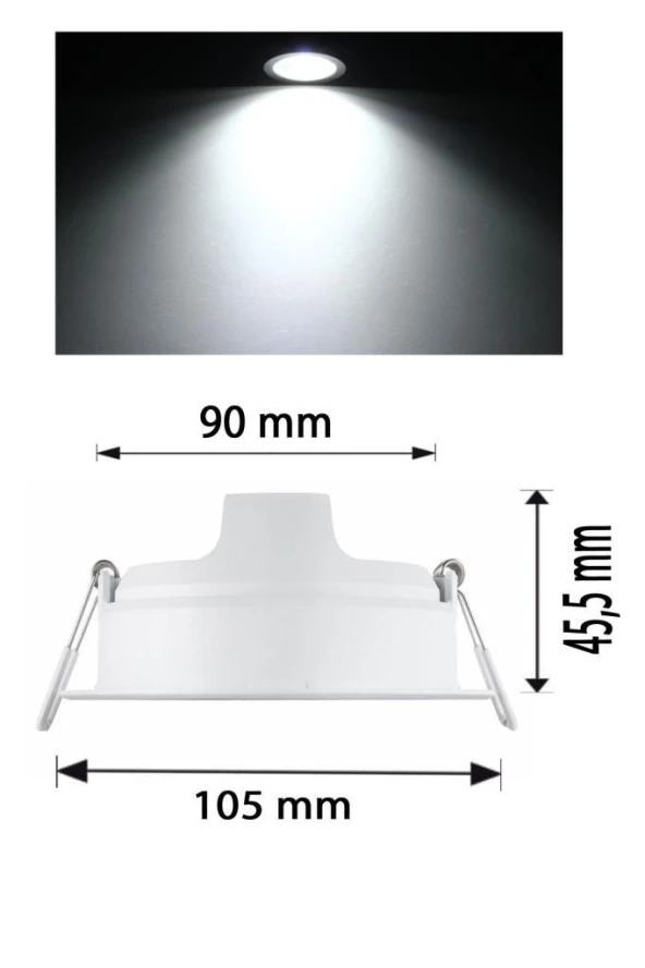 Philips Meson 5-5,5W 65K Led Panel Beyaz - Resim 2