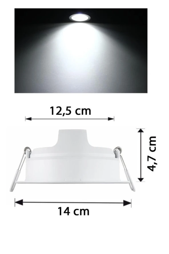 Philips Essential 10W 65K Led Panel Beyaz - Resim 2