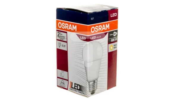 Osram 8,5W(60W) Led Ampul E27 2700K Sarı ürün görseli 1