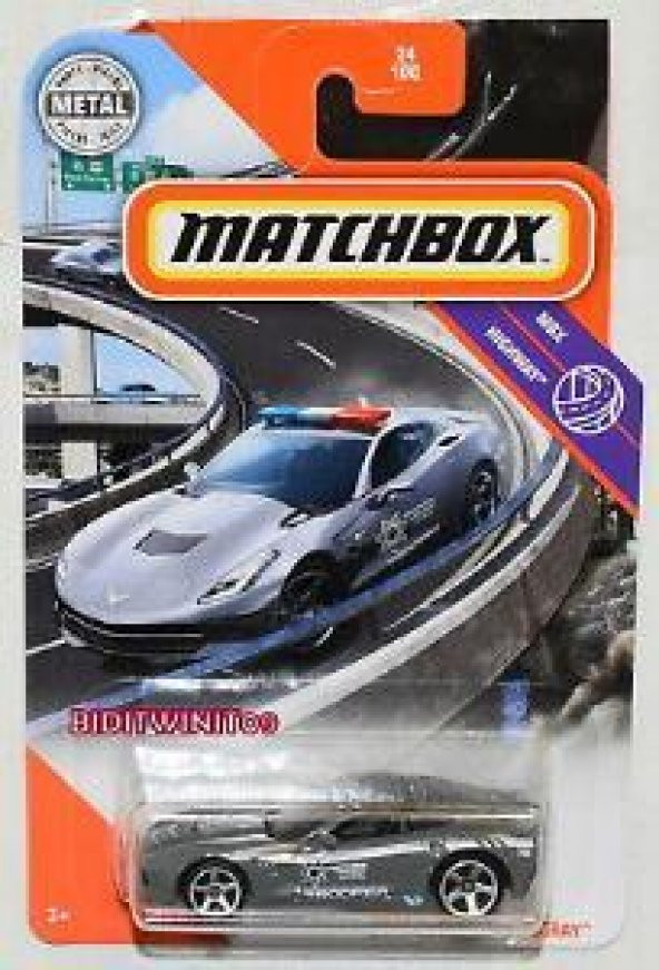 Matchbox Tekli Arabalar 2015 CORVETTE STINGRAY C0859 - GKM09 - Resim 5