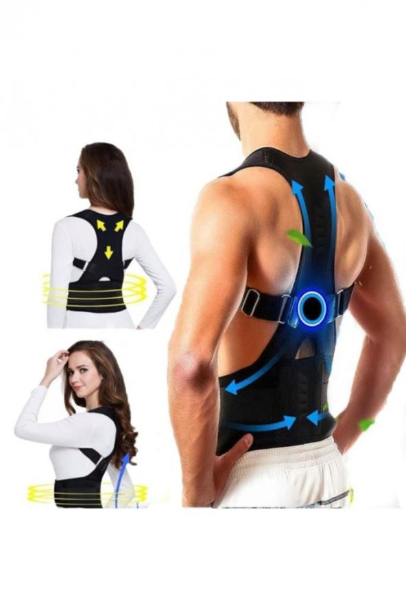 Unisex Bel Kemeri Manyetik Spor Korse Dik Duruş Korsesi Manyetik Bel Omuz Sırt Desteği ürün görseli 1