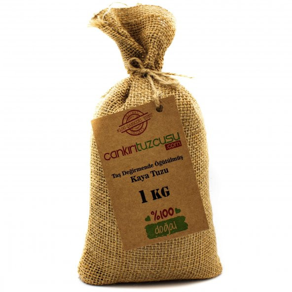 Çankırı Tuzcusu Taş değirmende öğütülmüş 1 kg Kaya Tuzu ürün görseli 1