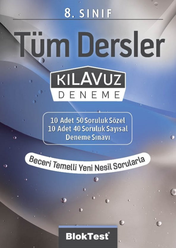 BLOKTEST 8.SINIF TÜM DERSLER KLAVUZ DENEME-2021 ürün görseli 1