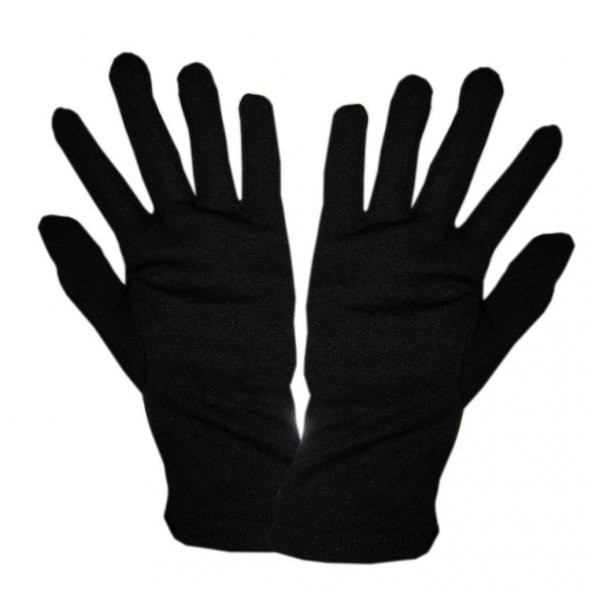 siyah ünisex garson eldiveni gösteri eldiveni polyester eldiven ürün görseli 1
