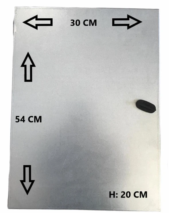 Galvaniz 30*54*20 Cm Sac Dolap ( Selenoid Vana Dolabı) ürün görseli 1