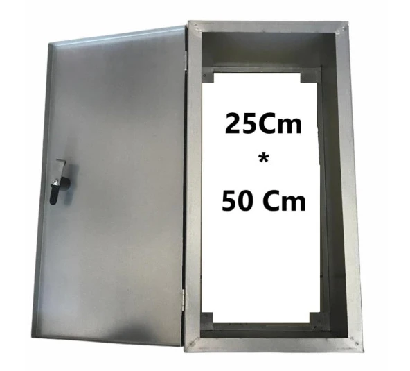 Galvaniz 25*50*11 Cm Sac Dolap (Su Sayaç Vana Dolabı) ürün görseli 1