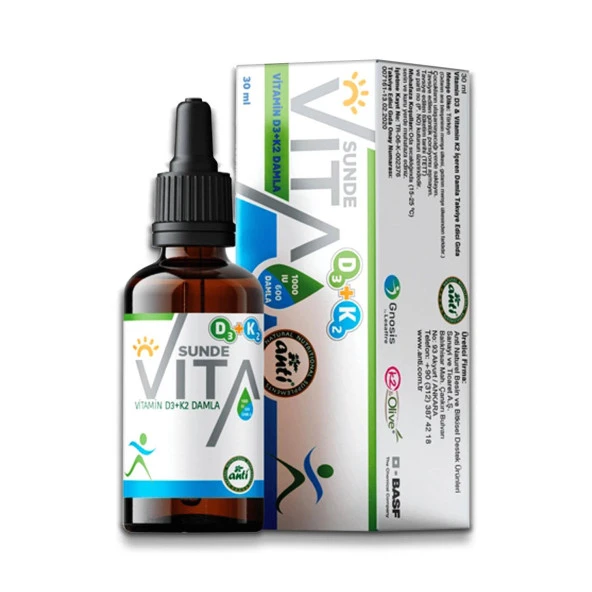 Anti Vitamin D3&K2 Devita Vitamin 1000 IU /600 Damla ürün görseli 1
