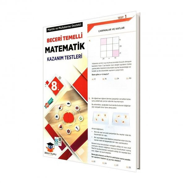 ZEKAKÜPÜ 8.SINIF MATEMATİK YAPRAK TEST-2021 ürün görseli 1