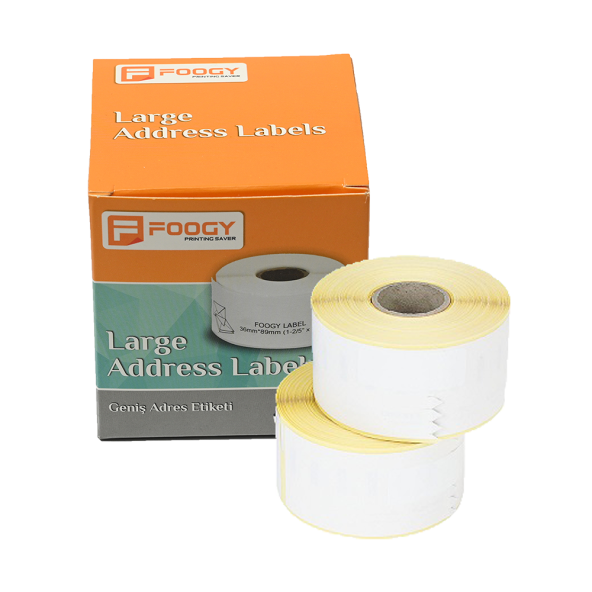 Foogy Dymo LW Muadili Adres Etiketi  Orta 89 mm x 36 mm 520 Adet ürün görseli 1