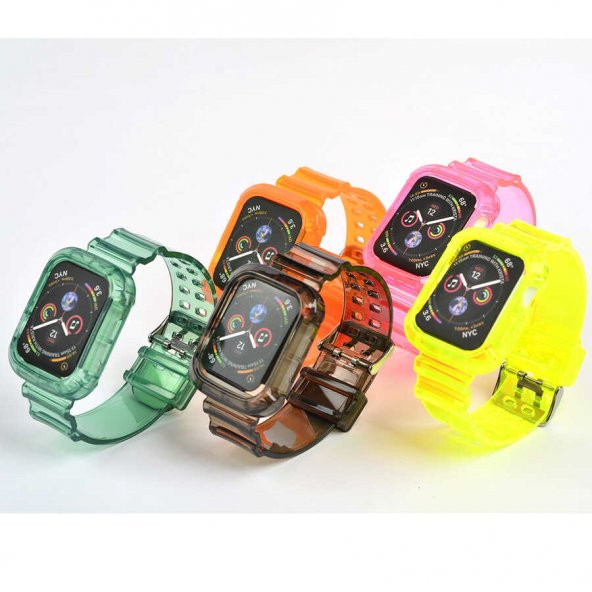 Apple Watch 42mm KRD-27 Silikon Kordon - Resim 3