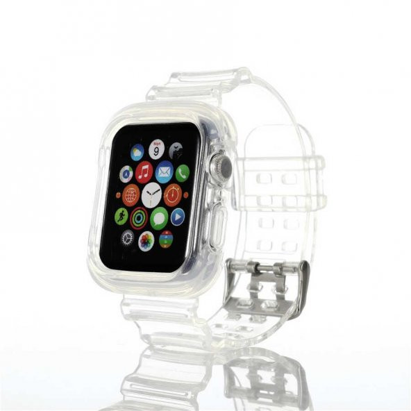 Apple Watch 42mm KRD-27 Silikon Kordon - Resim 4