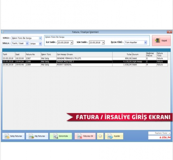 Fatura Yazdırma Programı + Stok + Kasa + Cari - Resim 2