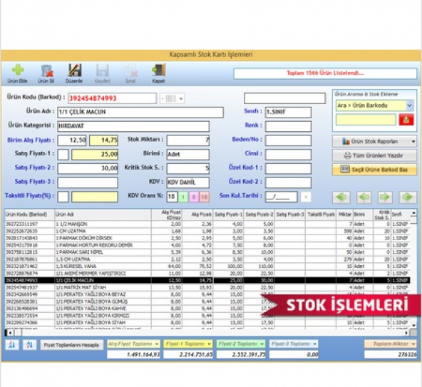 Fatura Yazdırma Programı + Stok + Kasa + Cari - Resim 7