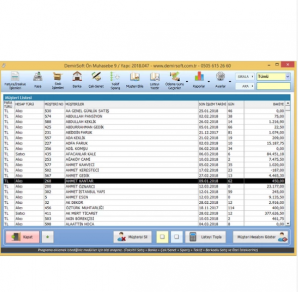 DemirSoft Ön Muhasebe Programı - Resim 2