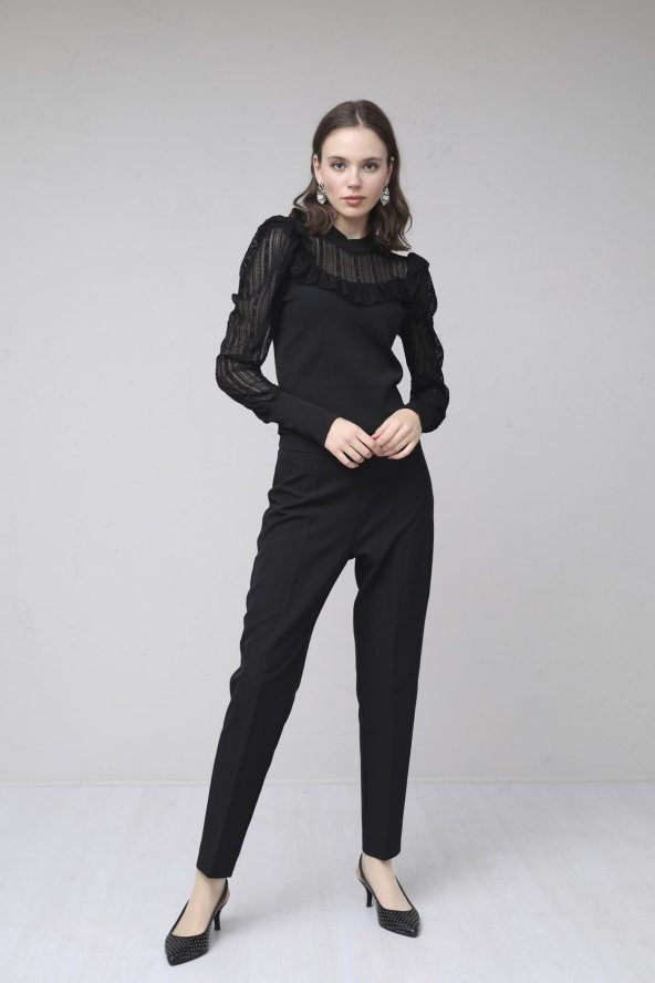 KLASİK PANTOLON  Siyah - Resim 2