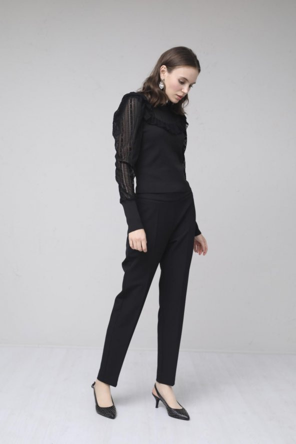 KLASİK PANTOLON  Siyah - Resim 4