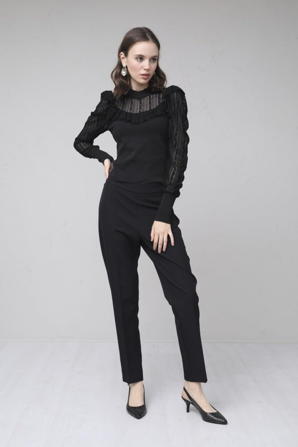 KLASİK PANTOLON  Siyah - Resim 6