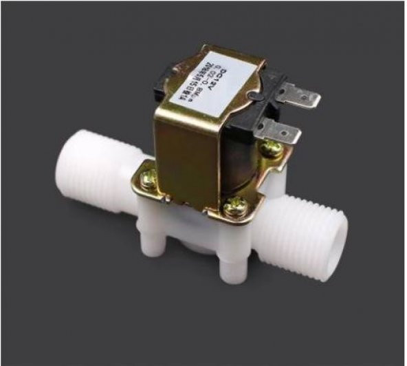 220 volt 1/2 ölçekli manyetik elektrikli Solenoid vana (valf) sulamada ,nemlendirme sisteminde ürün görseli 1