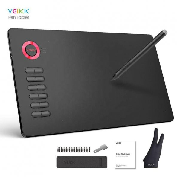 Veikk A15 Pro 10 x 6" 8192 Level 5080 LPI Grafik Tablet + Kalem ürün görseli 1