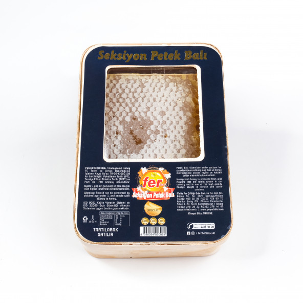 FER SEKSİYON PETEK BALI 500 GR ürün görseli 1