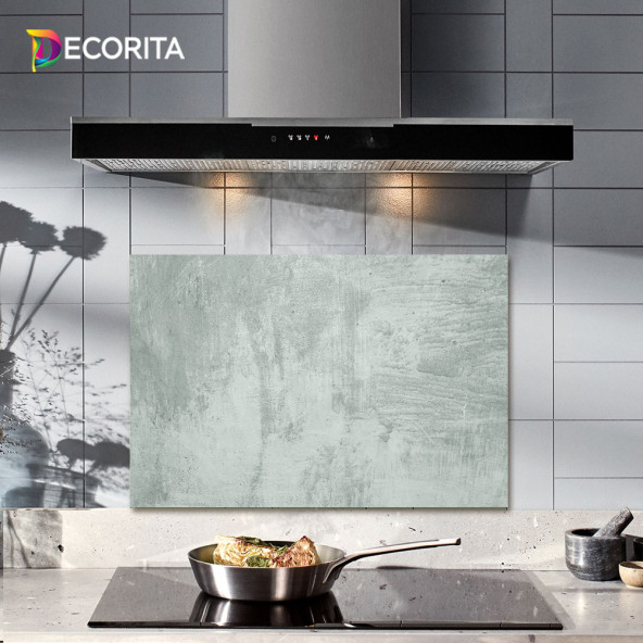 DECORITA Cam Ocak Arkası Koruyucu- Gri Duvar ürün görseli 1