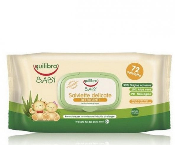 Equilibra Baby Salviette Delicate- Bebek Islak Temizleme Mendili 72 Adet ürün görseli 1