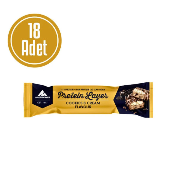 Multipower Protein Layer 50 Gr 18 Adet Protein Bar - Resim 2