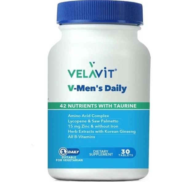 Velavit V-Mens Daily 30 Tablet ürün görseli 1