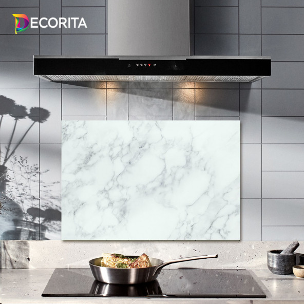 DECORITA Cam Ocak Arkası Koruyucu- Klasik Mermer ürün görseli 1