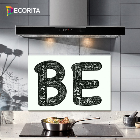 DECORITA Cam Ocak Arkası Koruyucu- Being Temalı ürün görseli 1