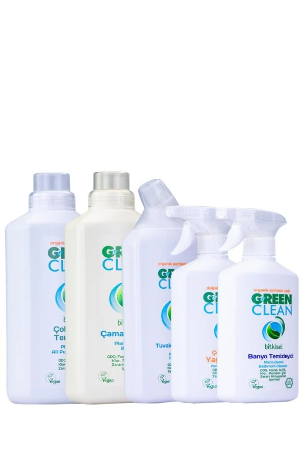 U Green Clean Bitkisel Ev Temizlik Seti 5 Li ürün görseli 1