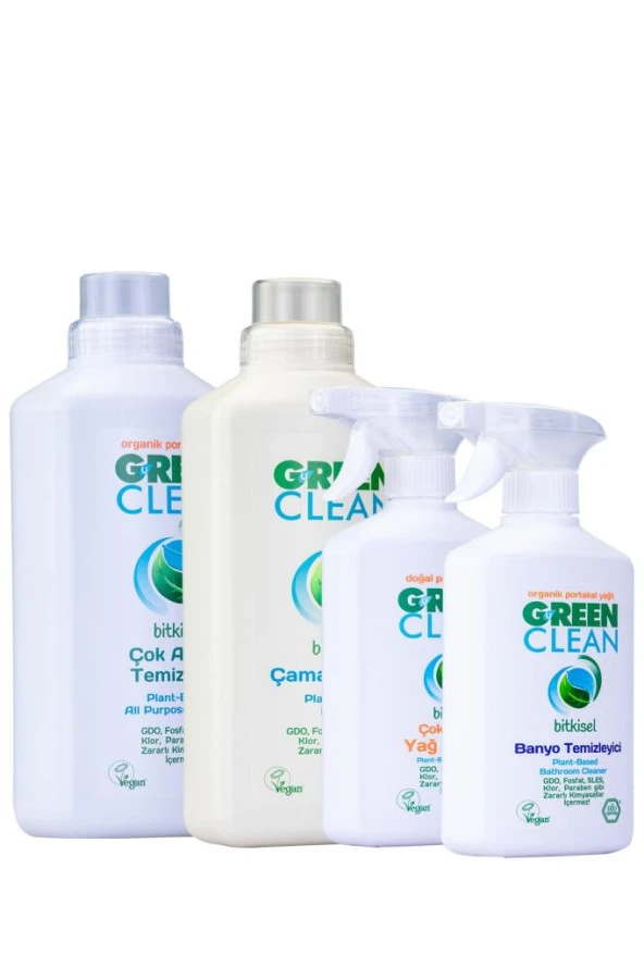 U Green Clean Bitkisel Ev Temizlik Seti 4 Lü ürün görseli 1