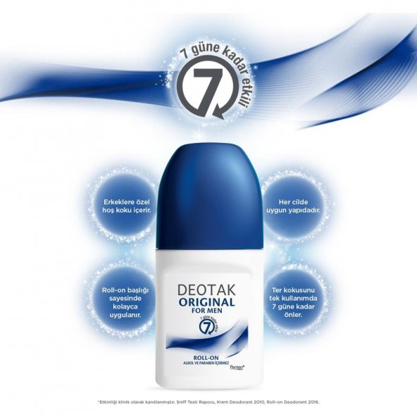 Deotak Original Men Roll On Deodorant 35 ml - Resim 2