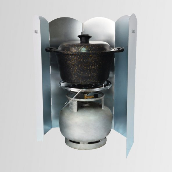 Nurgaz NG-199-B Metal Büyük Rüzgarlık Rüzgar Aparatı Paravanı ürün görseli 1