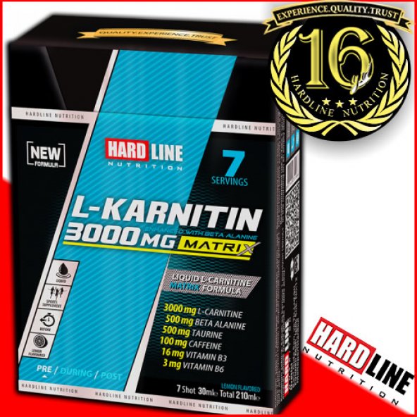 hardline l carnitine shot 3000 mg PTTAVM: L-Karnitin 30 Mlx 7 Ampül L-Carnitine Glutathione (GSH) peroxidase inhibition Flavor:White Cherry GNCAP25
