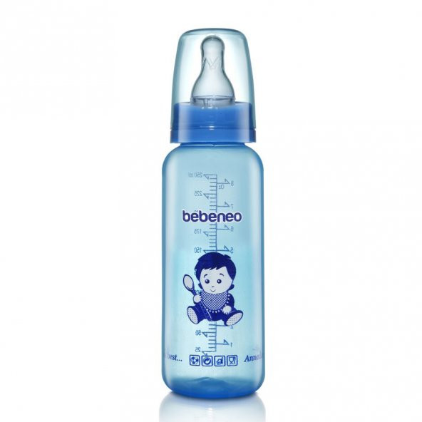 Bebeneo Renkli PP Biberon 250 ml - Resim 3