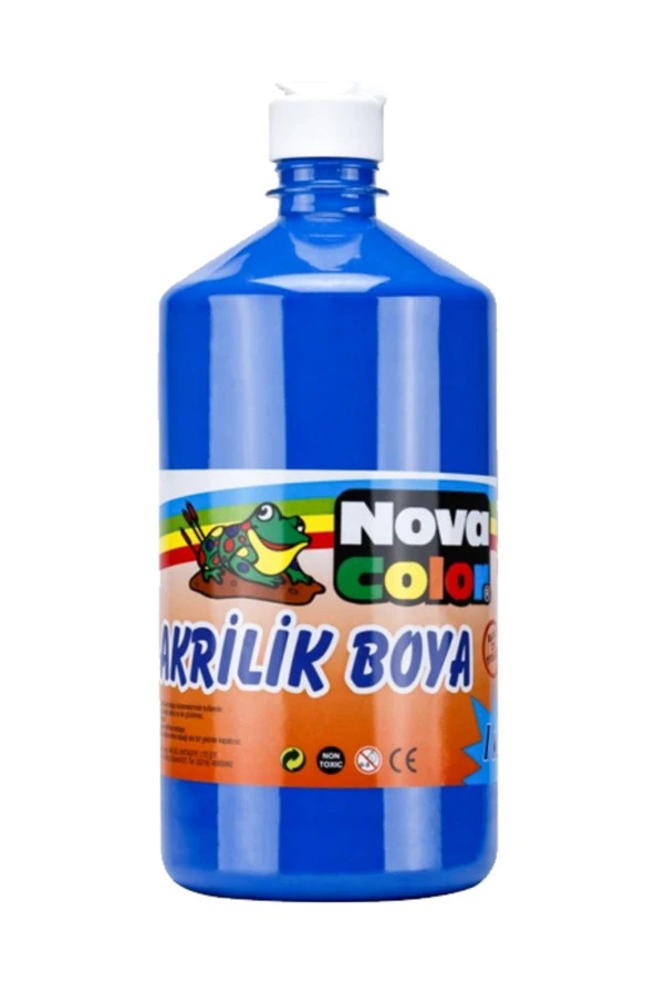 Nova Color Akrilik Boya 1 KG Mavi NC-223 ürün görseli 1