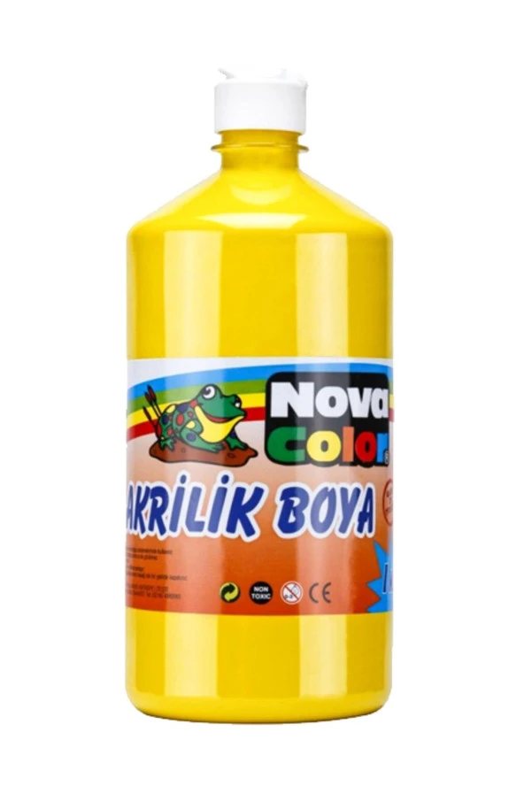 Nova Color Akrilik Boya 1 KG Sarı NC-221 ürün görseli 1