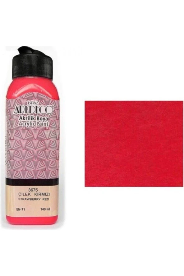 Artdeco Akrilik Boya 140 ML Çilek Kırmızı 070R-3675 ürün görseli 1