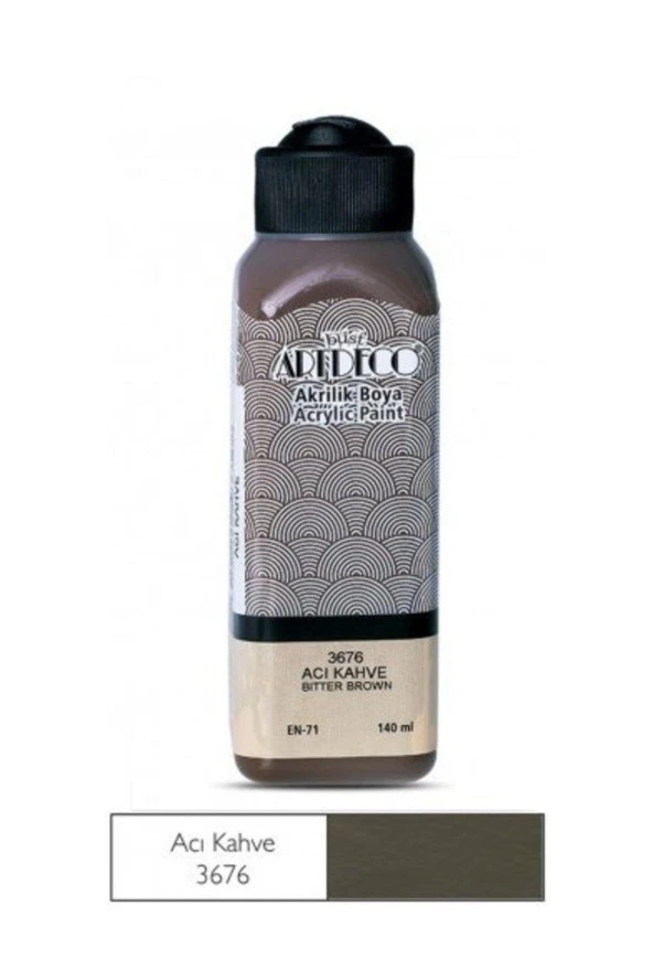 Artdeco Akrilik Boya 140 ML Acı Kahverengi 070R-3676 ürün görseli 1